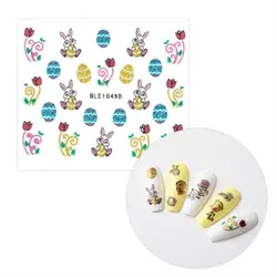 Påske klistermærker med glimmer, selvklæbende og ultratynde, BLE1053D, GNB